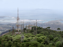 Mobile telecommunications tower Sicily Italy, corporate photography by Peter Mikolas 