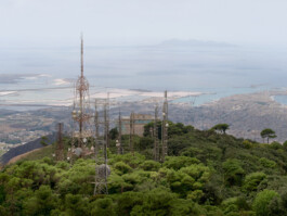 Mobile telecommunications tower Sicily Italy, corporate photography by Peter Mikolas 