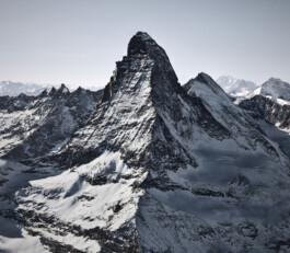 Matterhorn aerial view Zermatt Switzerland, landscape photography by Peter Mikolas 
