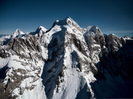 Jungfrau aerial view Berner Oberland Switzerland, landscape photography by Peter Mikolas 