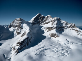 Jungfrau aerial view Berner Oberland Switzerland, landscape photography by Peter Mikolas 